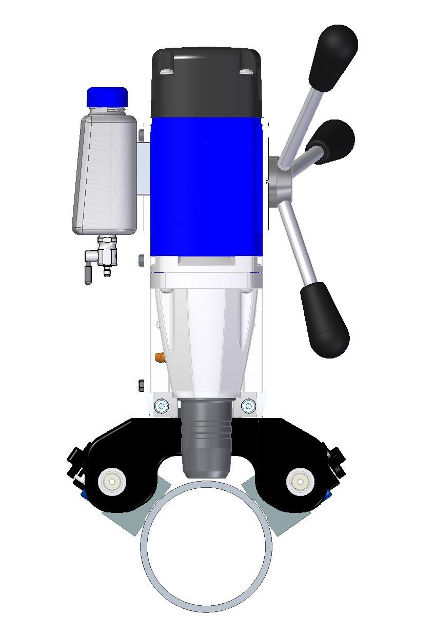 BDS Rohrbohrmaschine PipeMAB 200 mit Rohr-Magnet Spannsystem