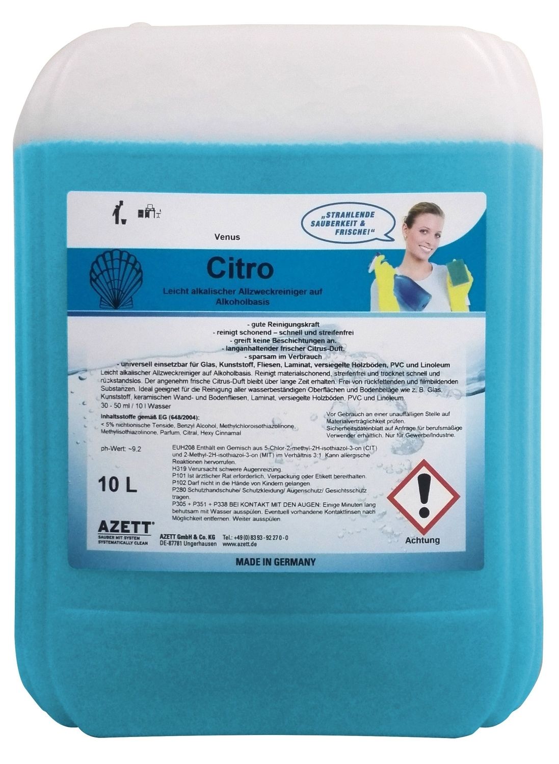 Cleancraft Reinigungsmittel HDR-N | Neutral - 10 l