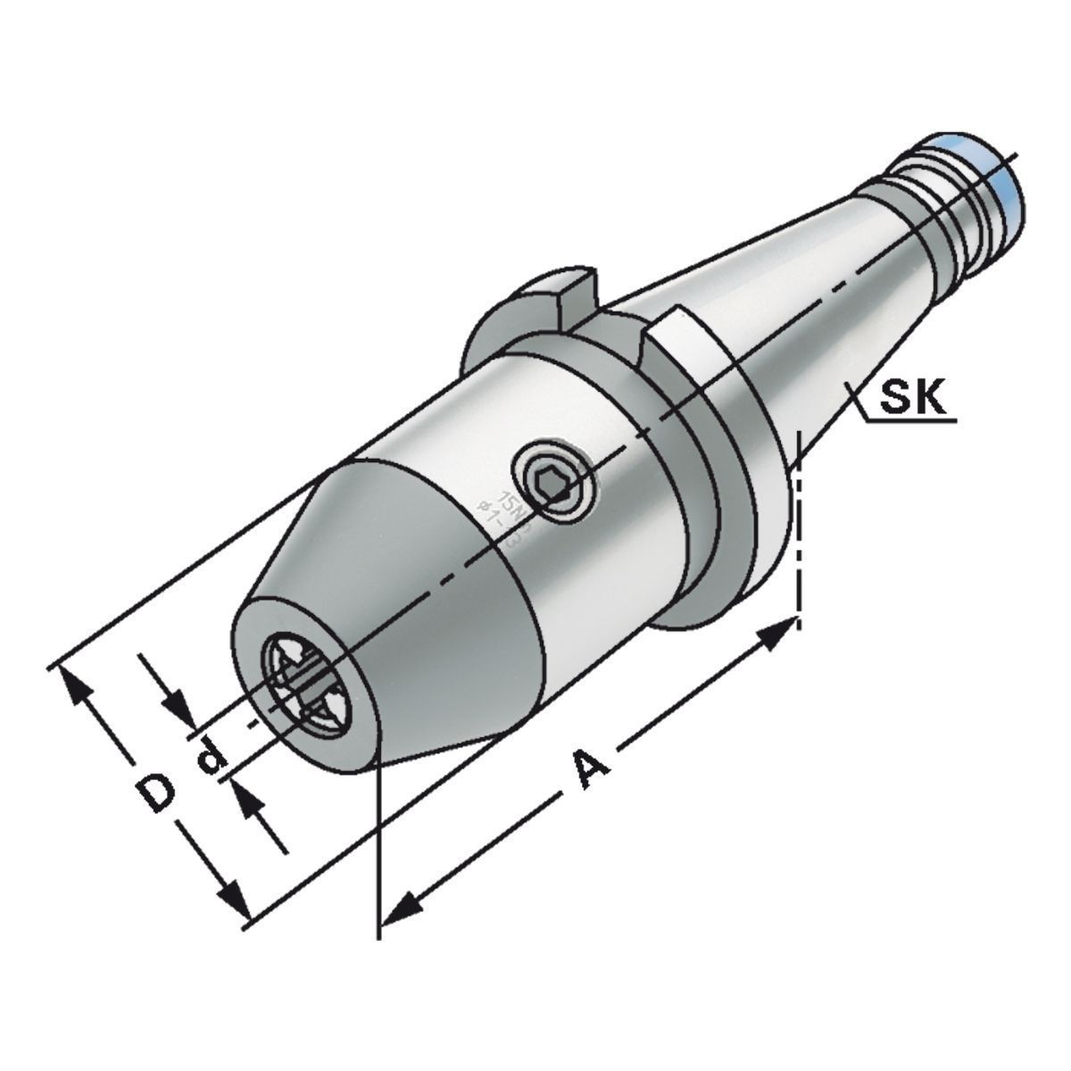 CNC Präzisions-Bohrfutter DIN 2080 SK30 | 0,5-8 mm