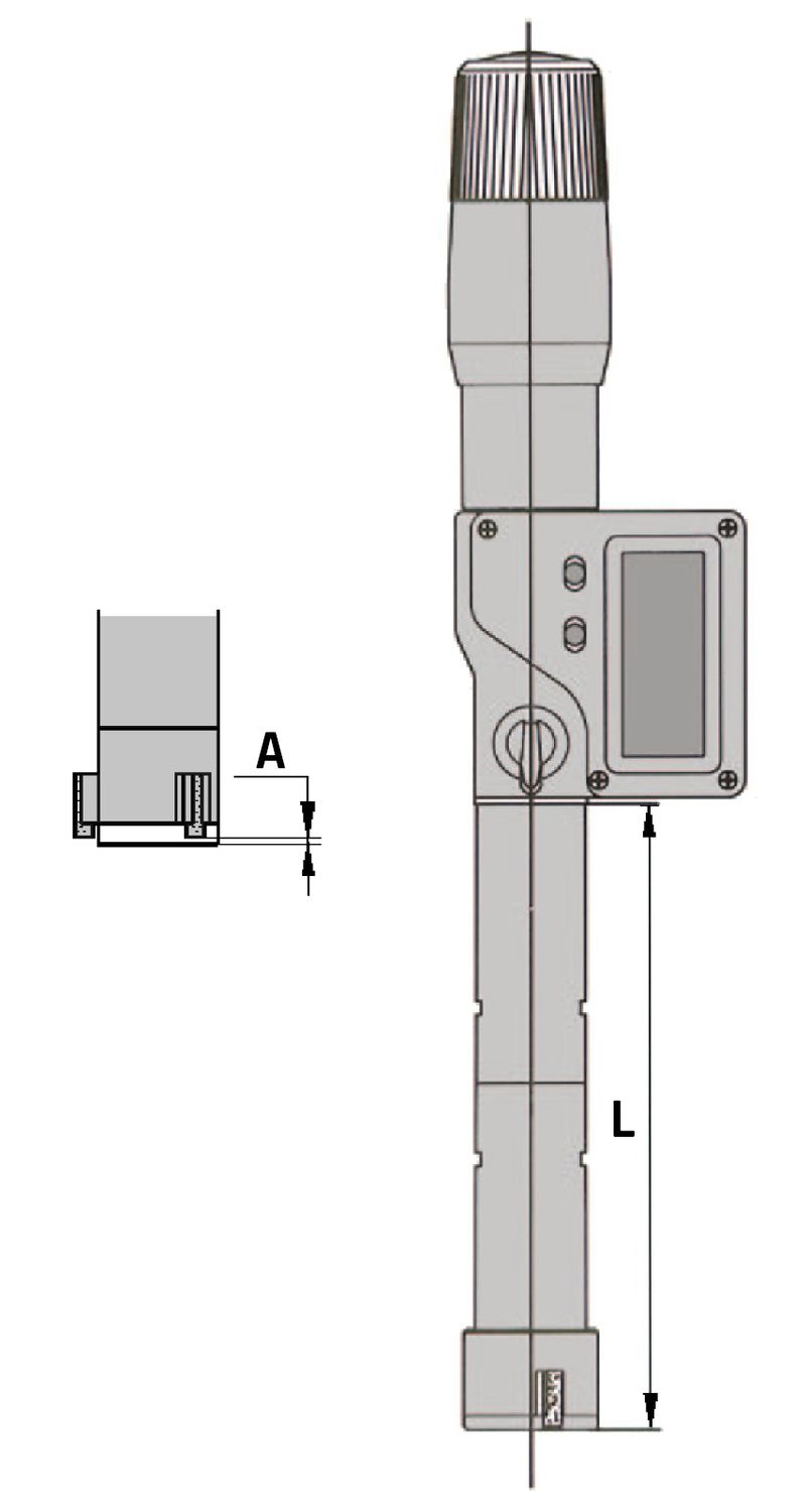 Digitale Dreipunkt-Innenmessschraube 25-30 mm mit Skala DIN 863 | RB 4 | IP65
