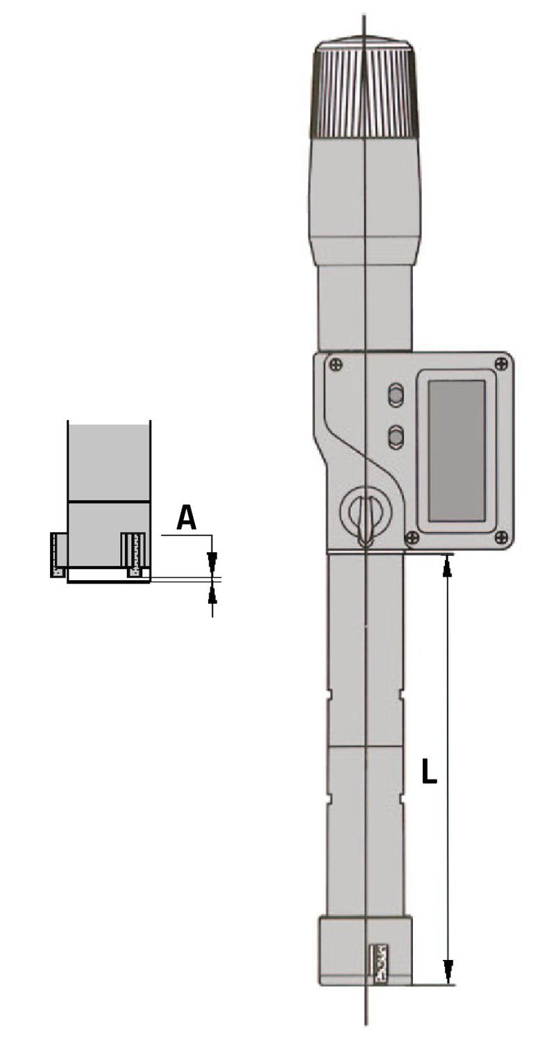Digitaler Dreipunkt-Innenmessschrauben-Satz 6-12 mm mit Skala DIN 863 | RB 4 | IP65