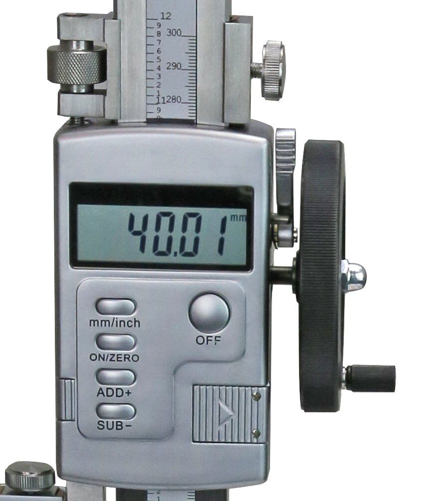 Digitales Höhenmessgerät u. Anreissgerät 0-300 mm | 0,01 mm mit Messplatte