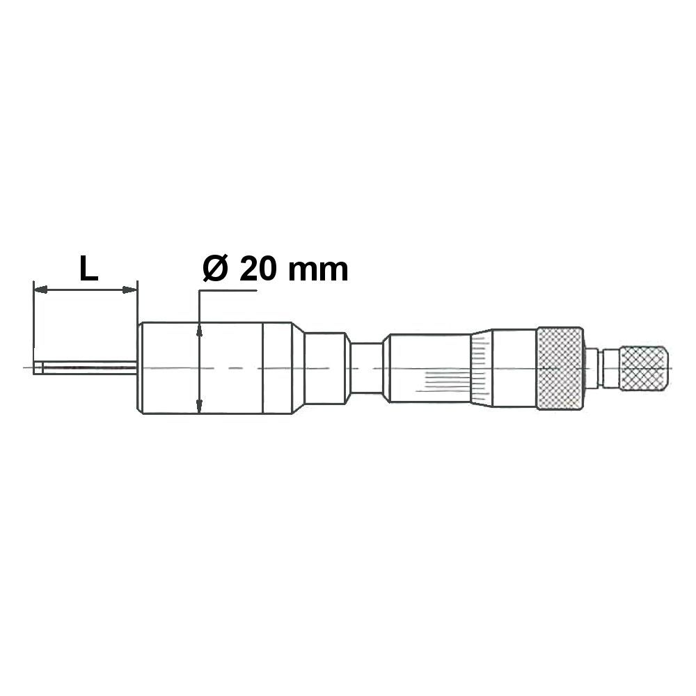 Innenmessschraube 2,0 - 2,5 mm