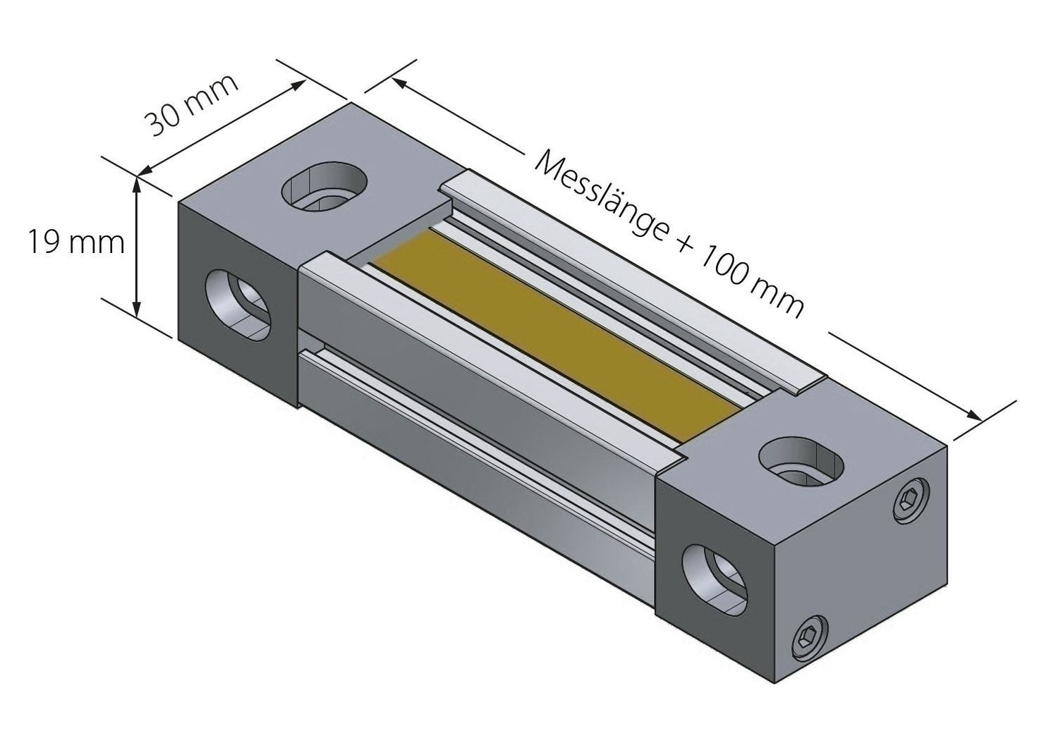 K+C Magnetmaßstab MS10A 1100 mm - 5 µm | Verfahrweg 1120 mm