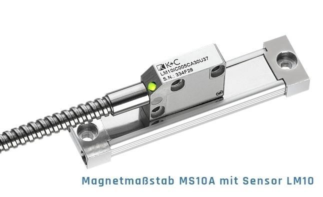 K+C Magnetmaßstab MS10A 2200 mm - 5 µm | Verfahrweg 2220 mm