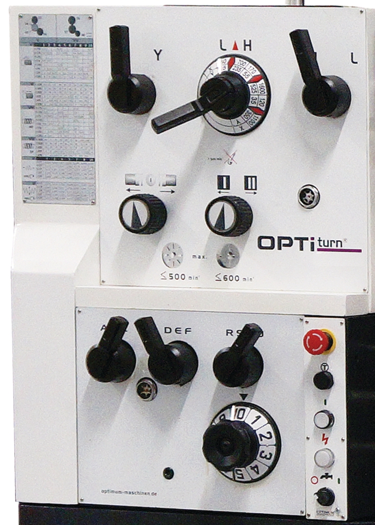 OPTIMUM Drehmaschine TH 5630 D mit Positionsanzeige