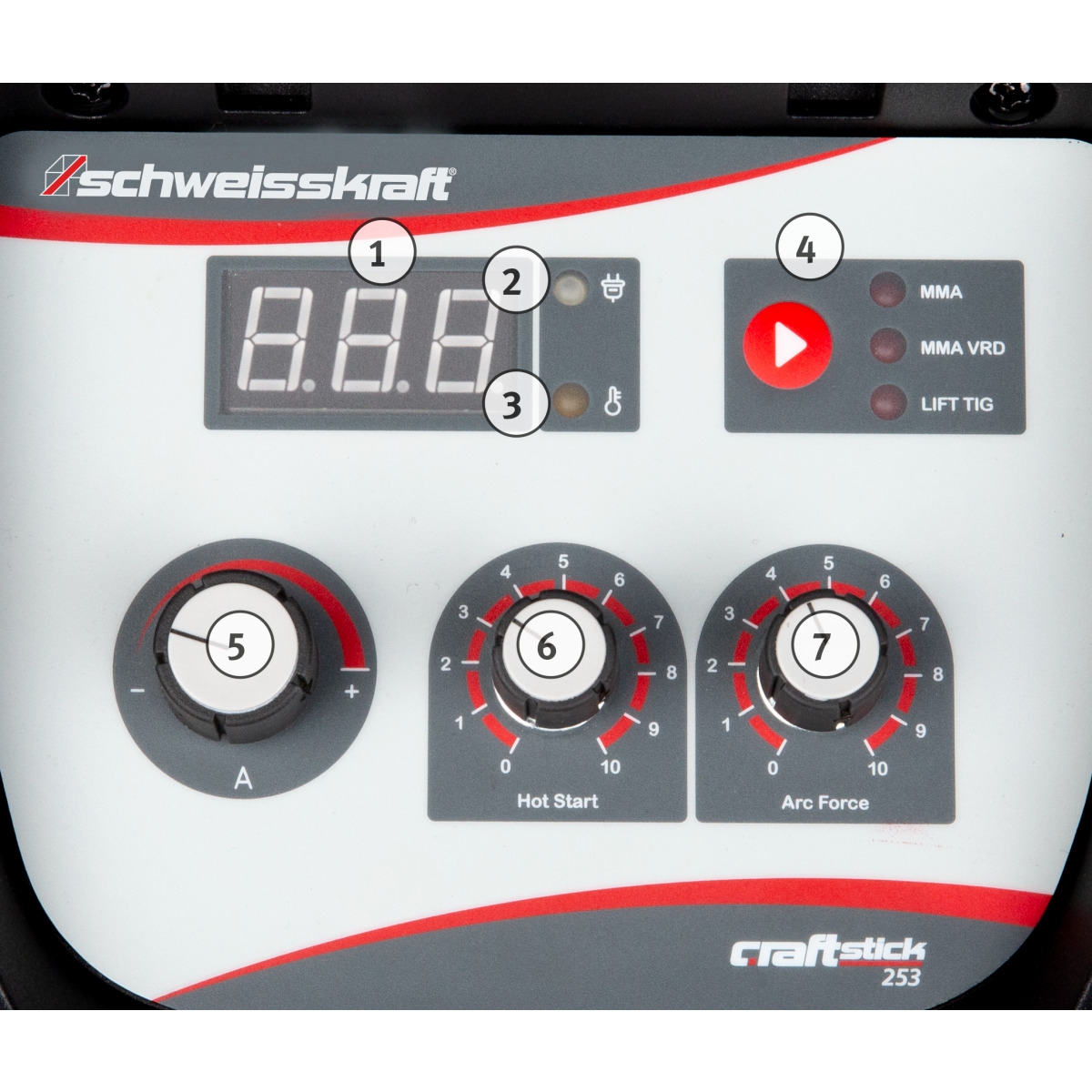 Schweisskraft Elektrodeninverter CRAFT-STICK 253 | 400 V